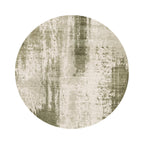 Tapis rond abstrait - Rusty Green