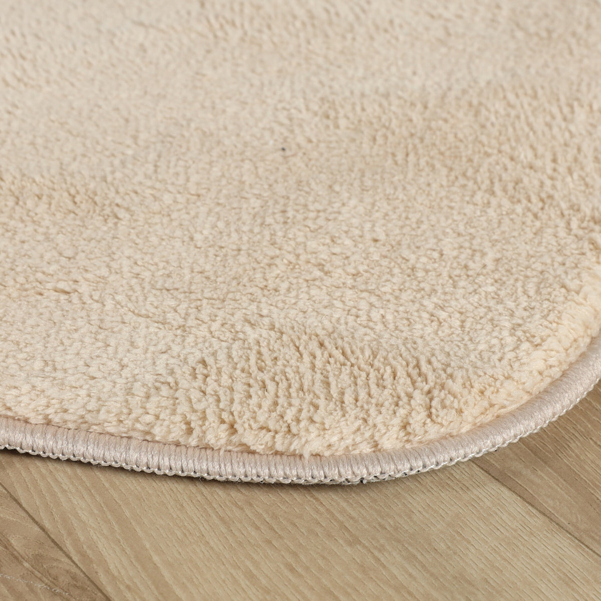 Tapis lavable rond - Puck Beige