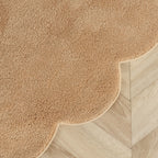 Tapis lavable rond - Puck Marron