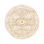 Rond vintage buitenkleed - Luana Geel