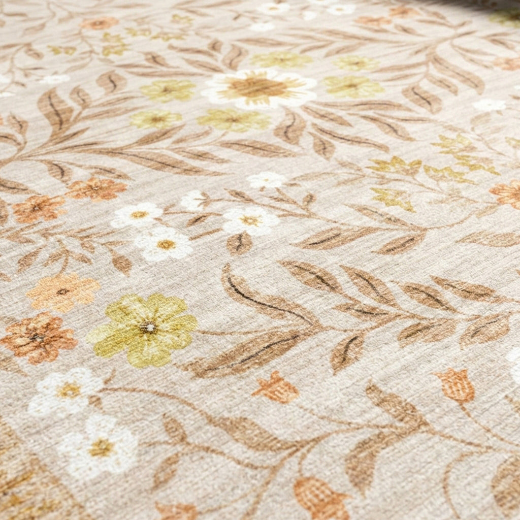 Rond vintage buitenkleed - Luana Geel