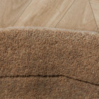 Rond vloerkleed - Isara Border Bruin