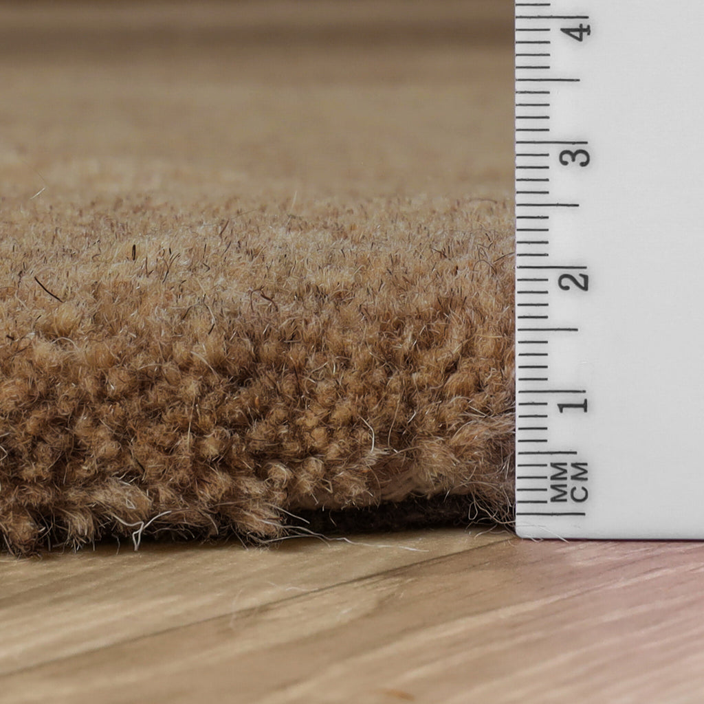 Rond vloerkleed - Isara Border Bruin