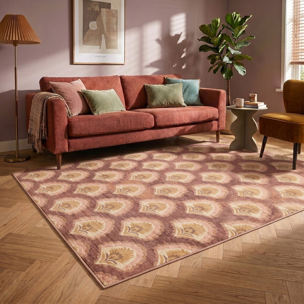 Vintage vloerkleed - Sage Pattern Terracotta