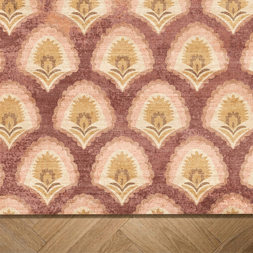 Vintage vloerkleed - Sage Pattern Terracotta