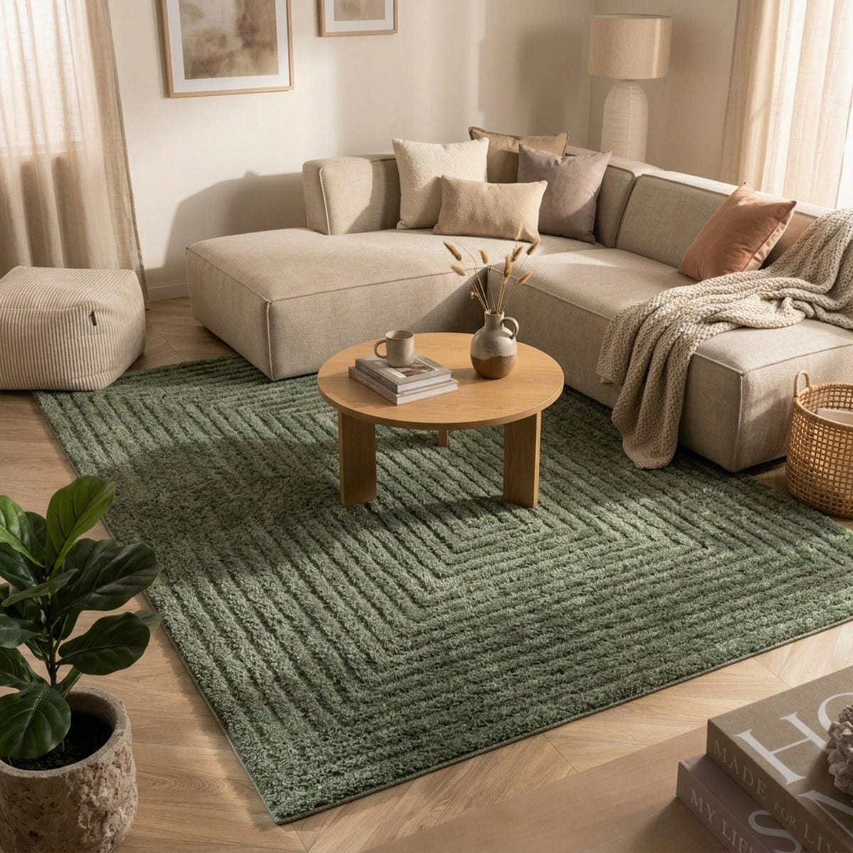 Tapis scandinave - Lova Frames Vert