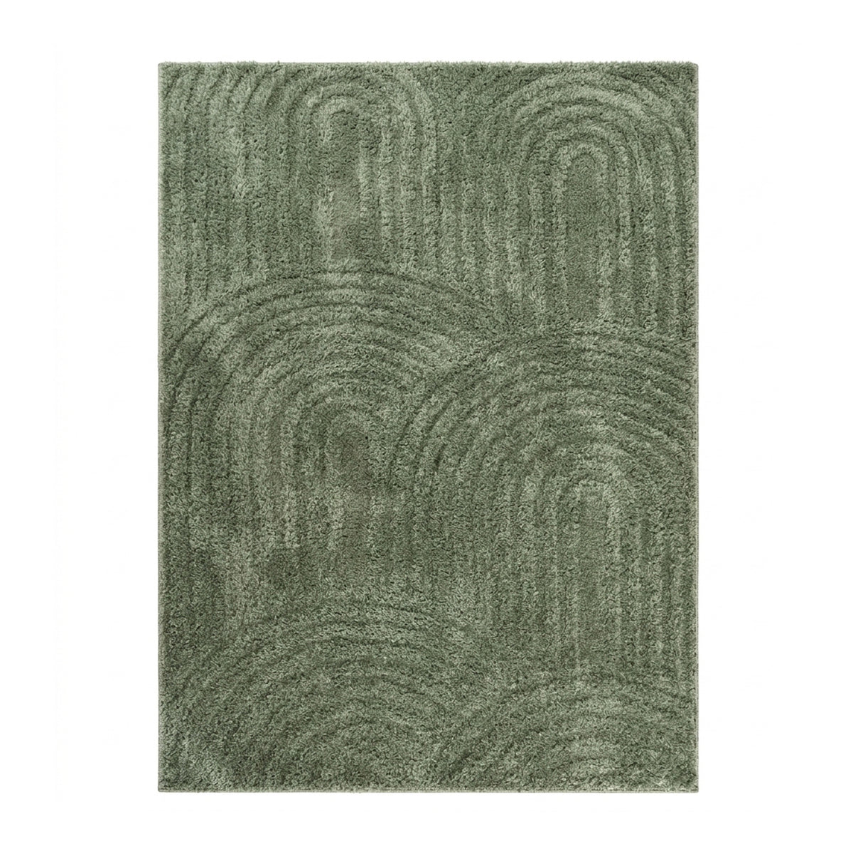 Scandinavian rug - Lova Arches Green