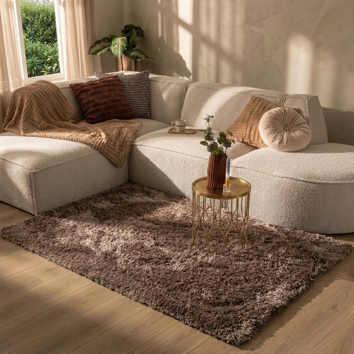 Tapis shaggy - Blaze Taupe
