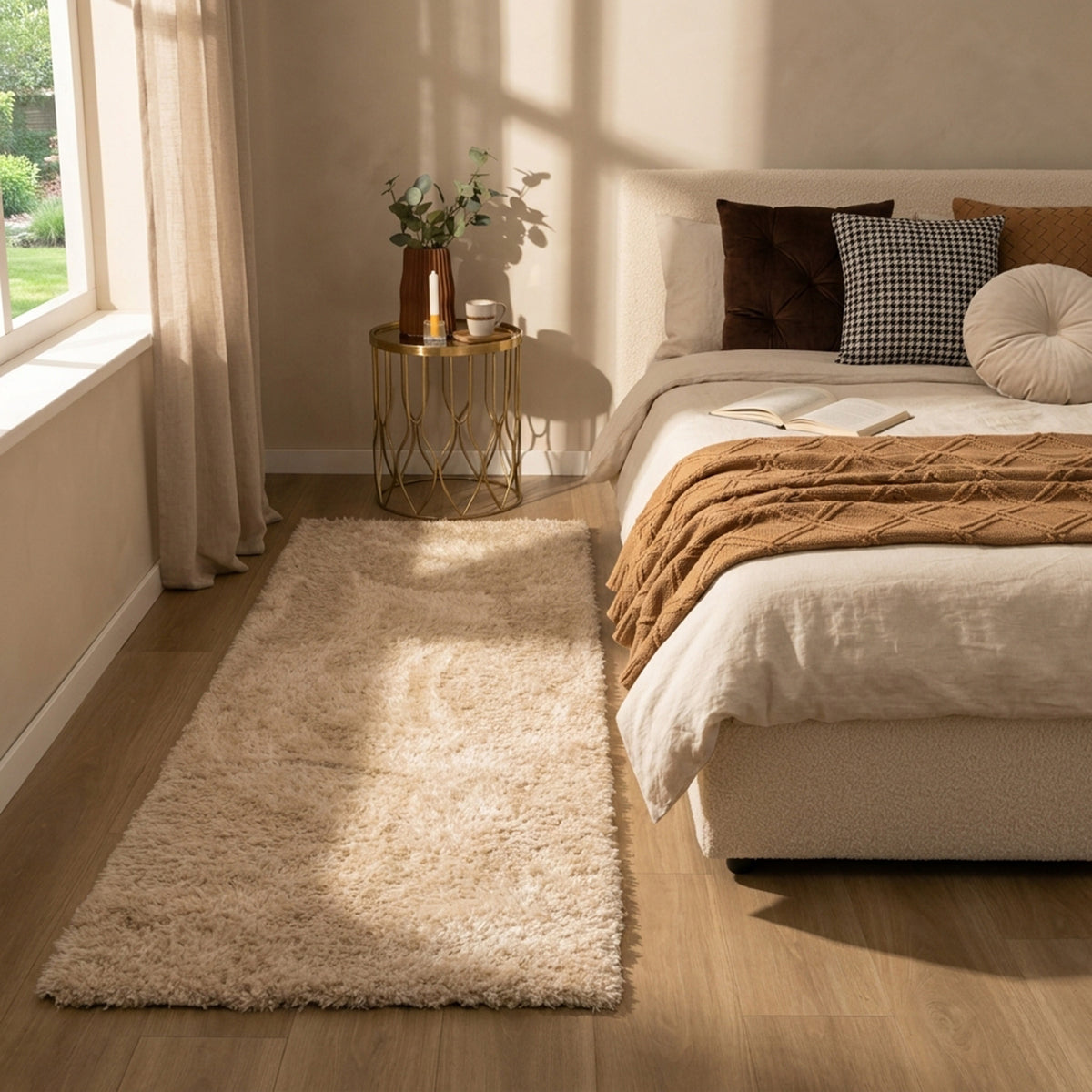 Tapis de couloir lavable - Blaze Beige