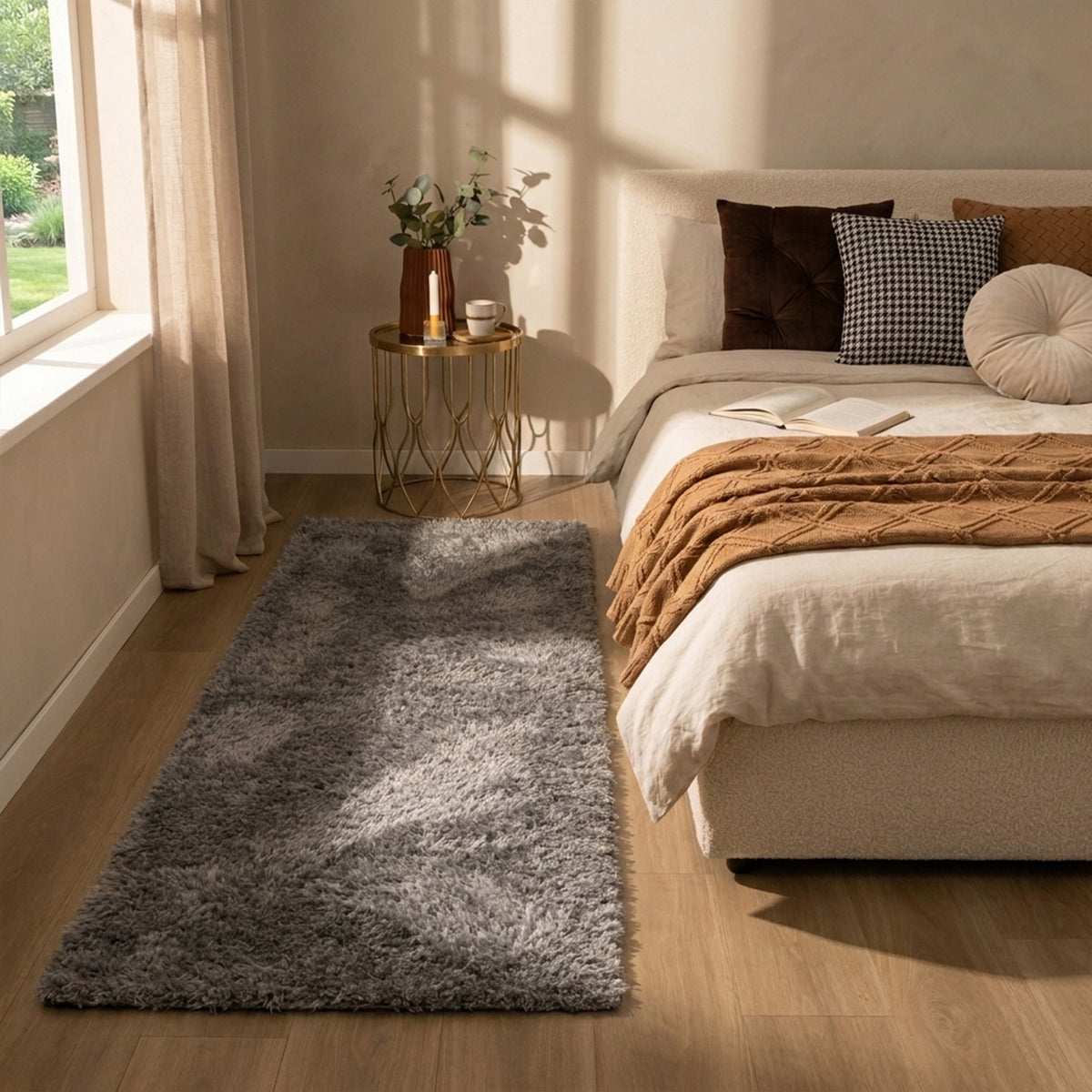 Tapis de couloir lavable - Blaze Gris