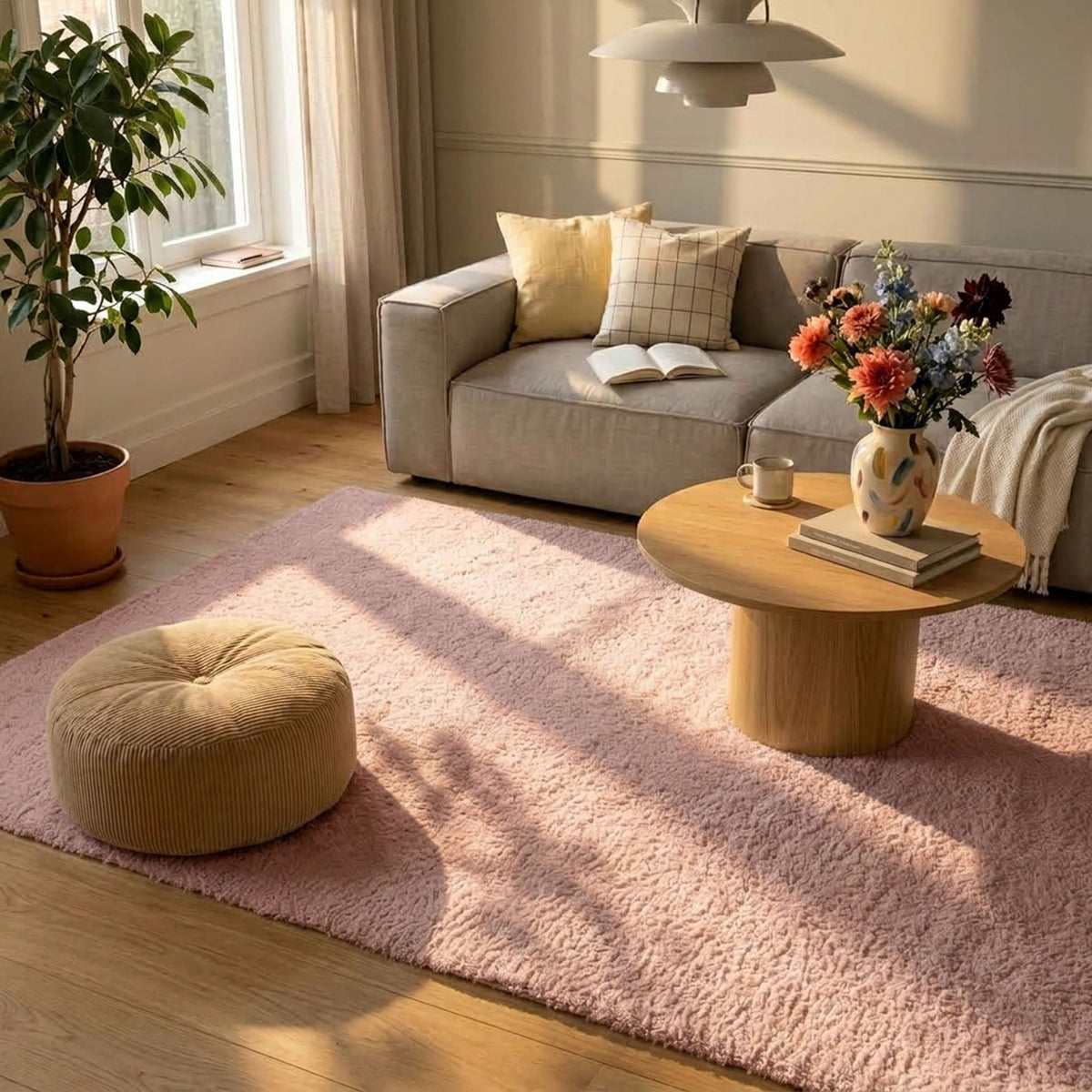 Soft rug - Teddy Pink