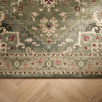 Tapis vintage - Sage Medallion Vert