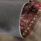Vintage rug - Sage Medallion Red