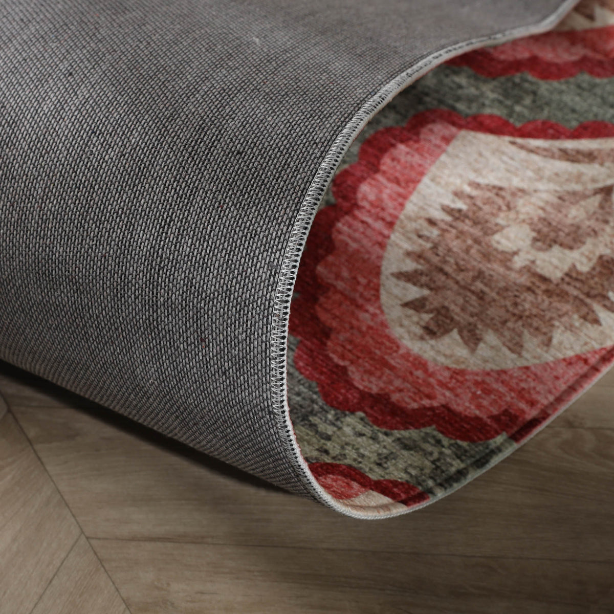 Vintage rug - Sage Pattern Green
