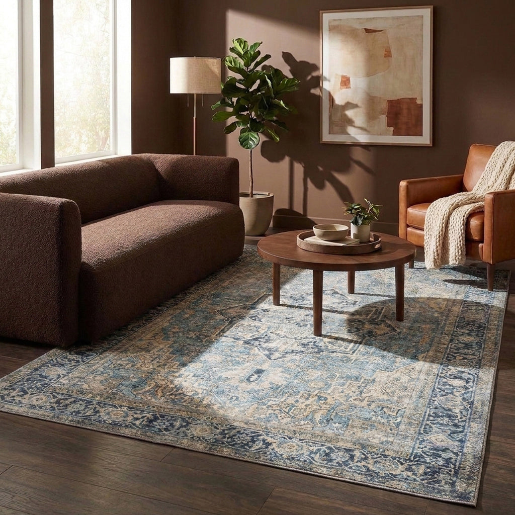 Vintage Rug - Lugan Light Blue