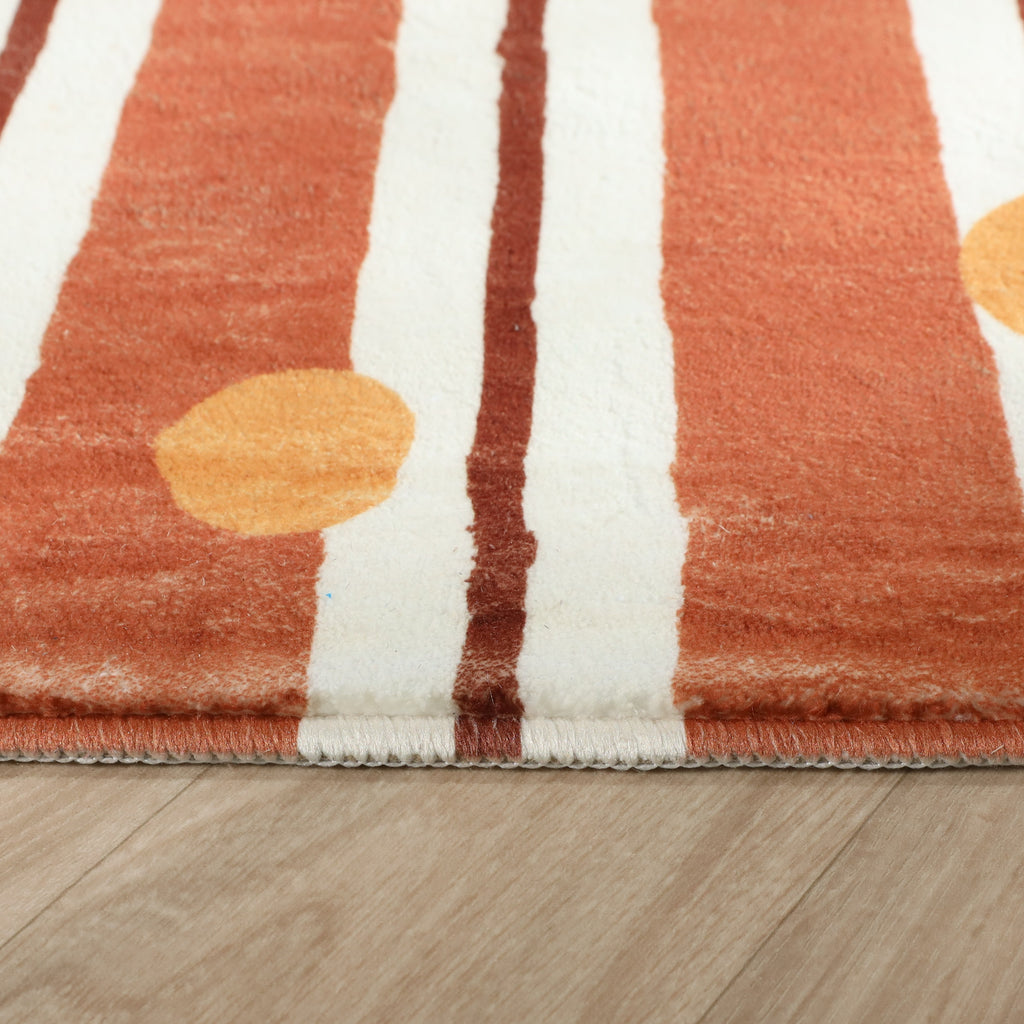 Tapis pour enfants lavable - Billy Dots Terracotta