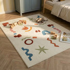 Tapis pour enfants lavable - Billy Shapes Multicolore
