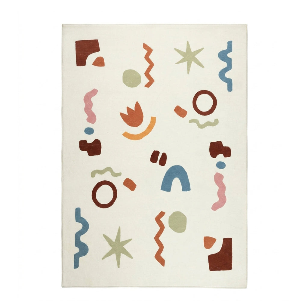 Tapis pour enfants lavable - Billy Shapes Multicolore