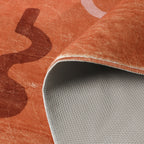Tapis pour enfants lavable - Billy Shapes Terracotta