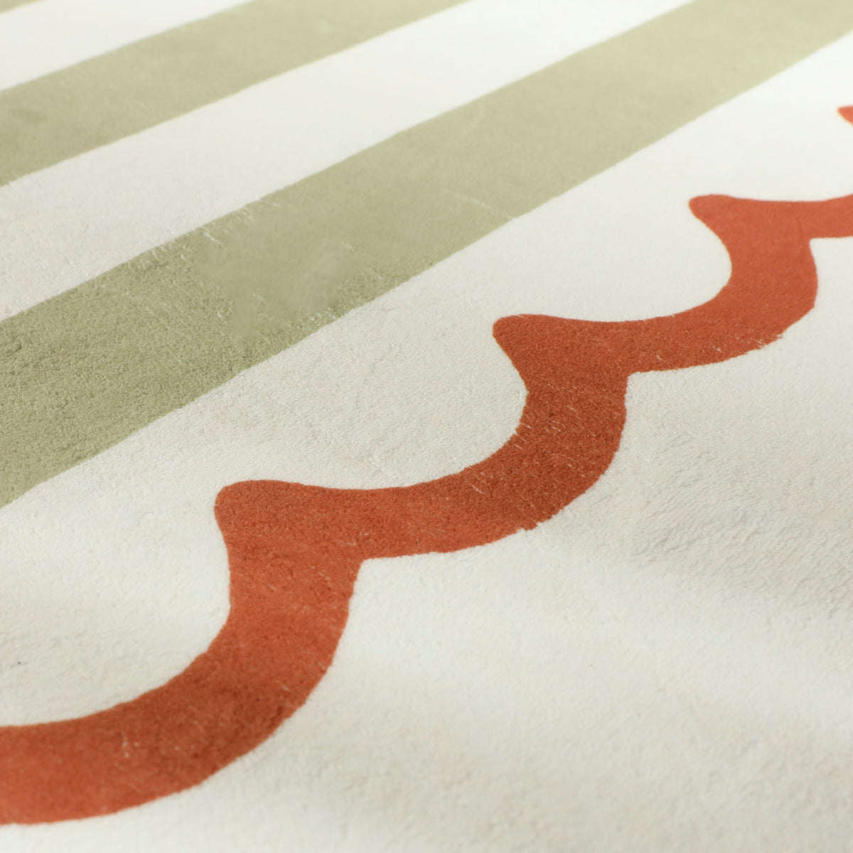 Tapis pour enfants lavable - Billy Stripes Vert