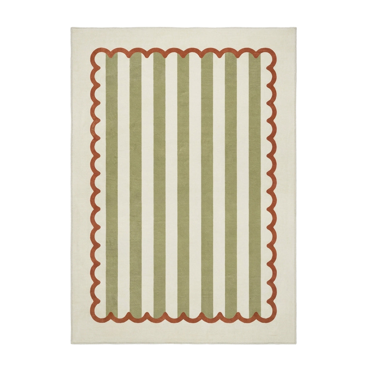 Tapis pour enfants lavable - Billy Stripes Vert