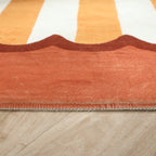 Tapis pour enfants lavable - Billy Stripes Terracotta