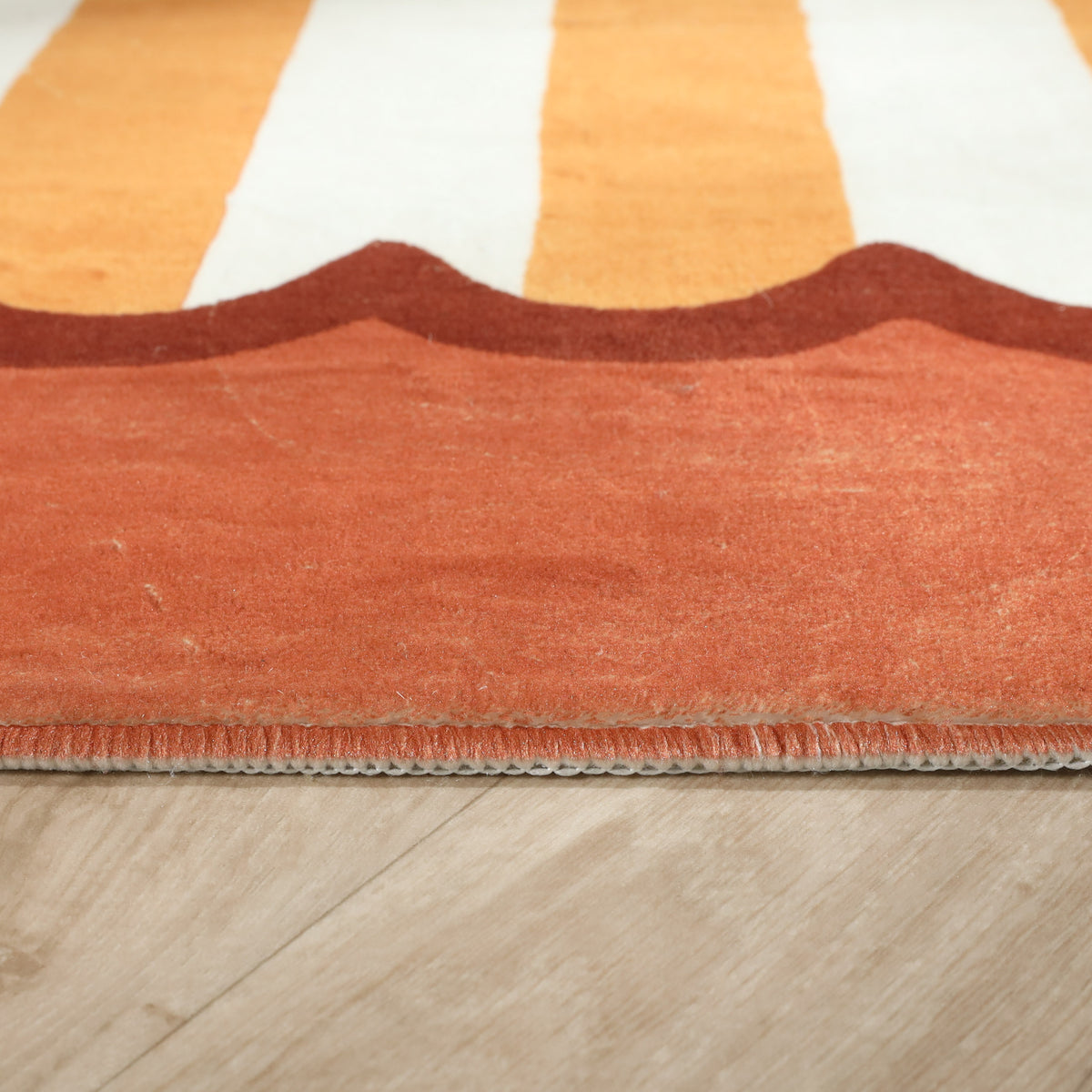 Tapis pour enfants lavable - Billy Stripes Terracotta