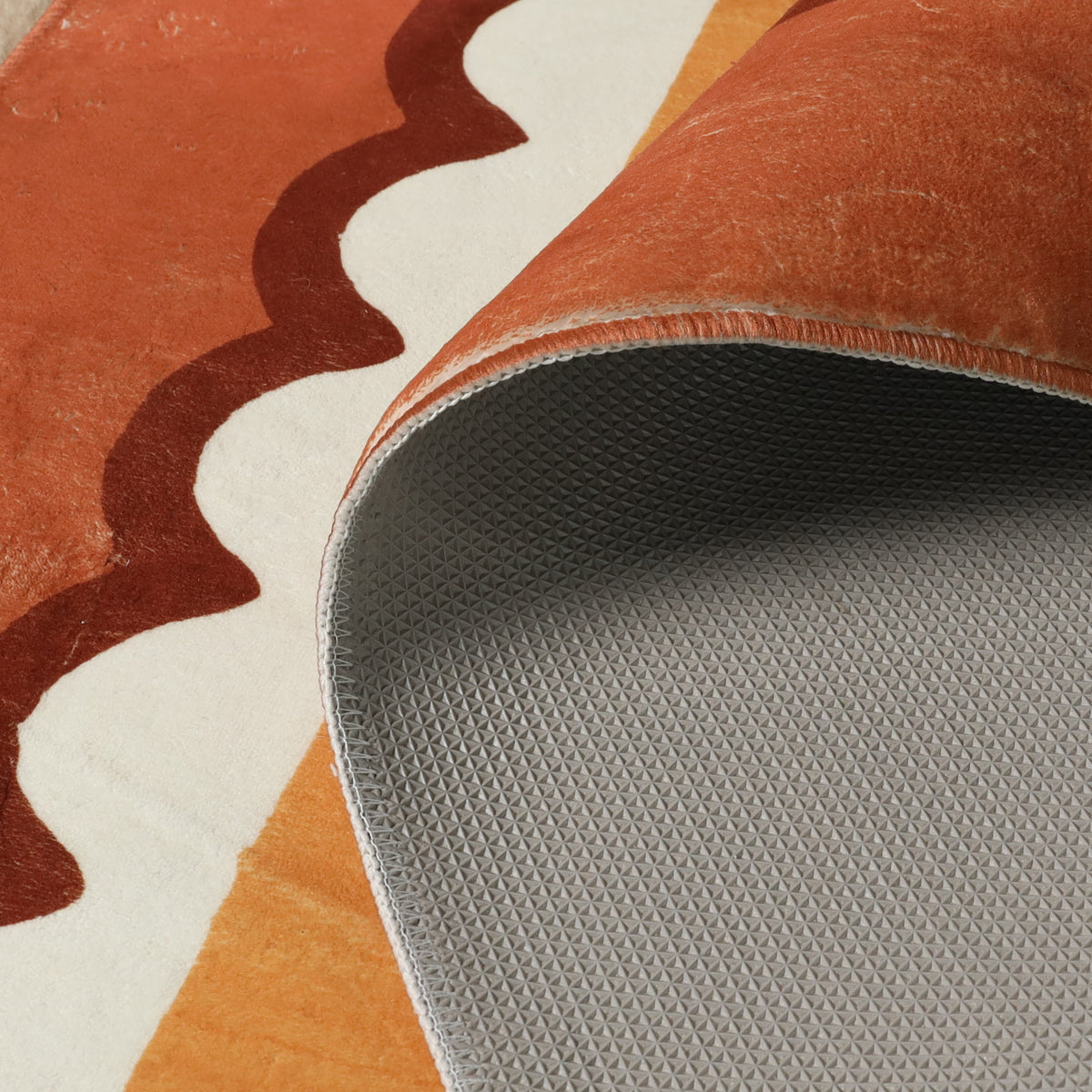 Tapis pour enfants lavable - Billy Stripes Terracotta