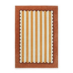 Tapis pour enfants lavable - Billy Stripes Terracotta