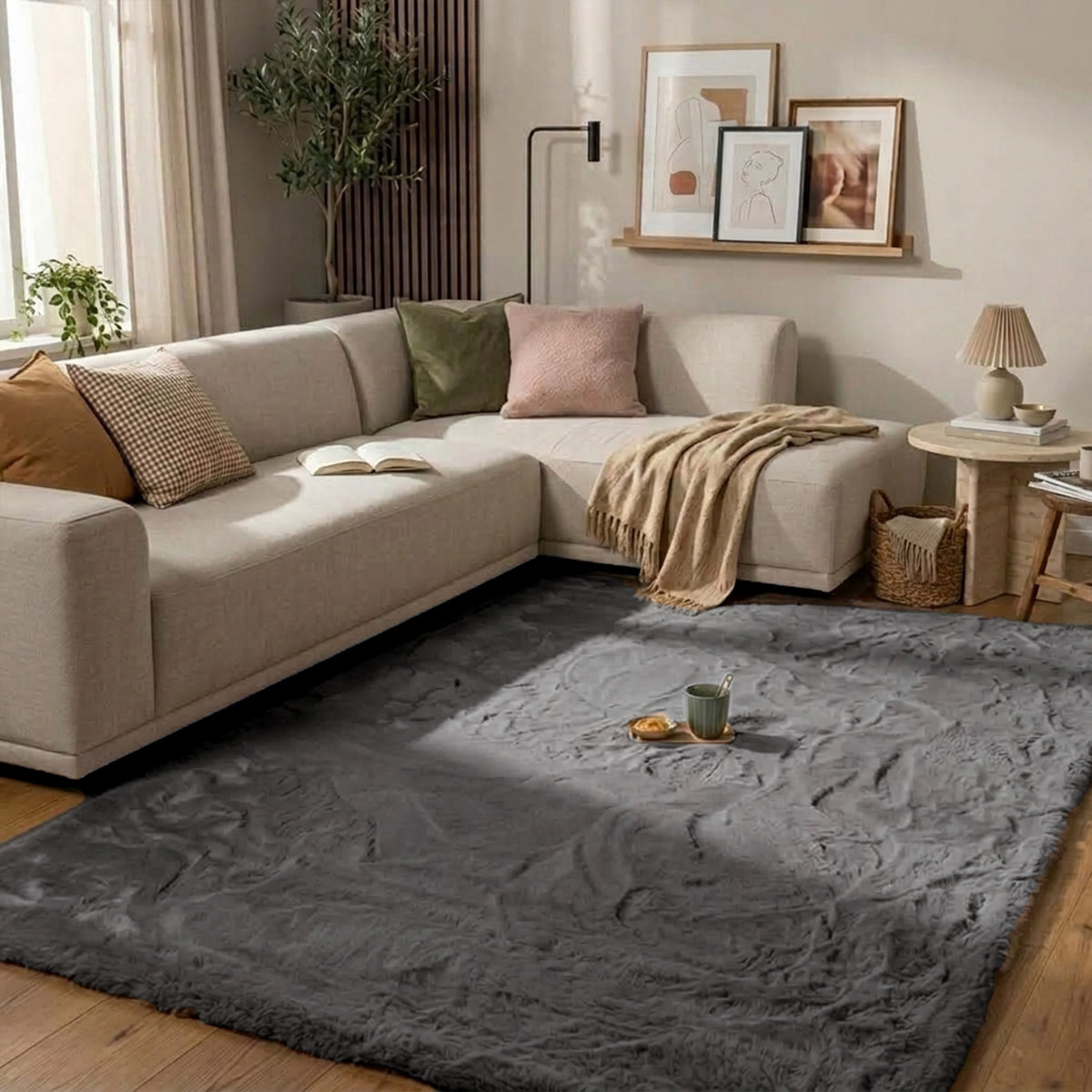 Soft High Pile Rug - Comfy Supreme Anthracite