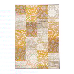 Tapis patchwork - Famous Jaune Ocre - product