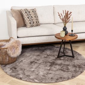 Tapis rond en viscose - Pearl Gris
