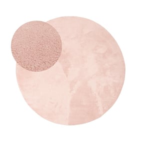 Tapis rond en jute pour l'extérieur - Vivid Rose