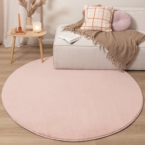 Tapis rond en jute pour l'extérieur - Vivid Rose - product