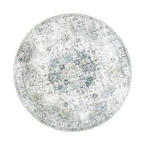 Tapis rond vintage - Lago Gris - sfeer