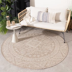 Tapis durable - Atlas Aztec Marron/Crème