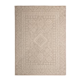 Tapis d'extérieur en jute - Atlas Aztec Marron/Crème - product