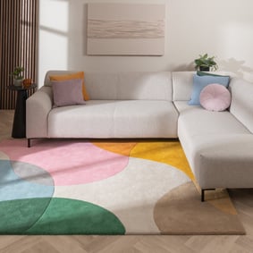 Tapis en laine abstrait - Clarice Multicolore