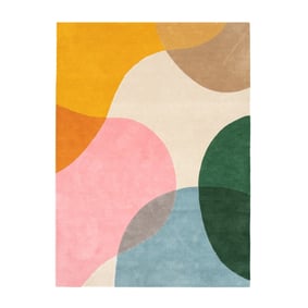 Tapis en laine abstrait - Clarice Multicolore - sfeer