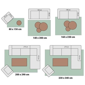 Tapis abstrait - Clarice Terracotta - product
