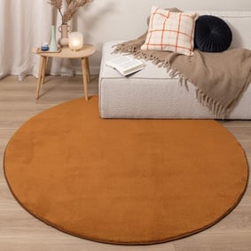 Tapis rond en jute pour l'extérieur - Vivid Terracotta - product
