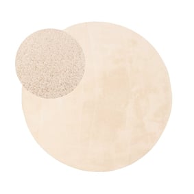 Tapis rond en jute pour l'extérieur - Vivid Beige