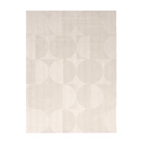 Tapis en laine - Giselle Circles Crème - sfeer
