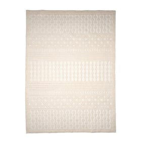 Tapis lavable - Dunya Geo Blanc - product