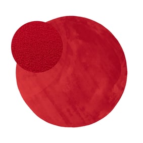 Tapis rond lavable - Vivid Rouge - sfeer