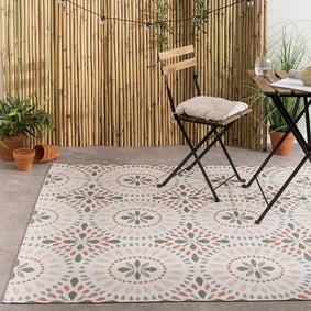 Tapis en sisal - Ranch Mandala Beige