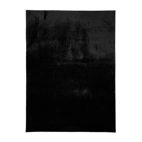 Tapis rond à poils courts - Cozy Noir - product