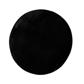 Tapis rond à poils courts - Cozy Noir - sfeer