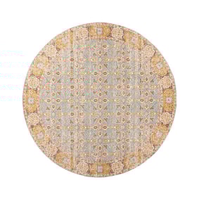 Tapis vintage rond - Thirza Oriental Bleu Clair/Multicolore - product