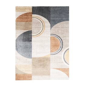 Tapis lavable abstrait - Misha Blocks Multicolore - sfeer